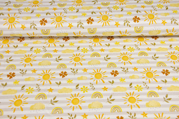 Jersey "Sonne und Regen", Fräulein von Julie, weiß, FVJ-3612, 0,5 m